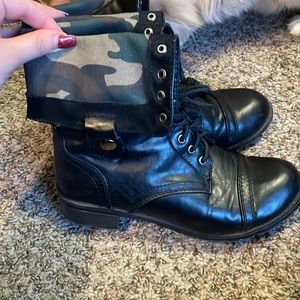 Camo Combat Boots